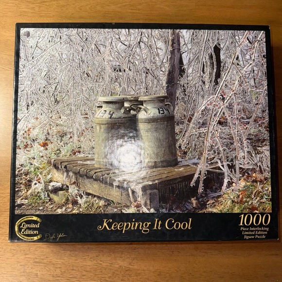 Dyke Yoder Other - Keeping It Cool 1000 Piece Jigsaw Puzzle Limited Edition Dyke Yoder Winter Scene